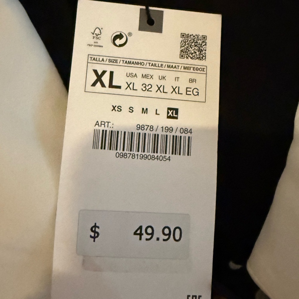 NWT Zara Black and White Polka Dot Mini Dress - Picture 4 of 5